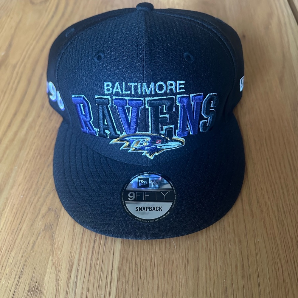 New Era Black Baltimore Ravens Snapback Cap